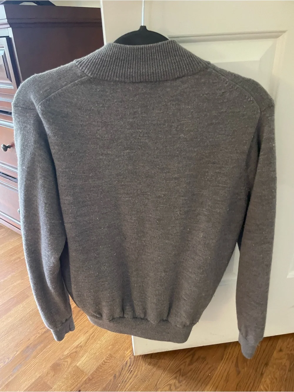 Peter Millar Charcoal Gray Knit QuarterZip